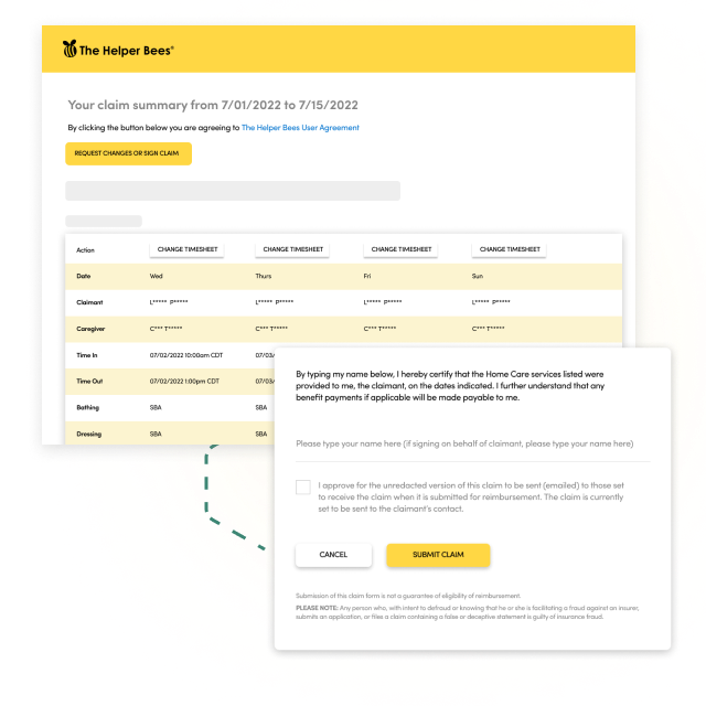 Claims invoicing made simple for both home and facility